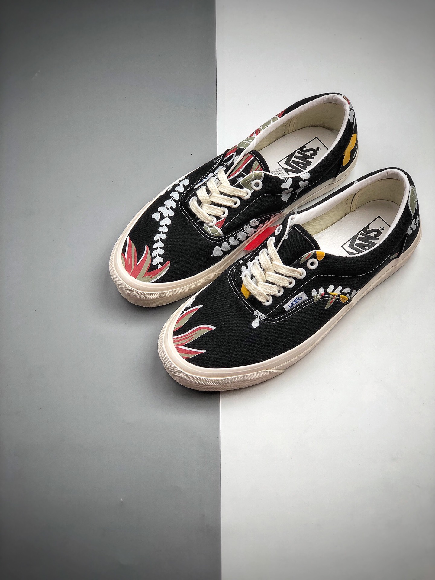 140 低帮 万斯 VANS 麦穗 花卉 印花图案 安纳海姆 ERA 95 DX男女休闲帆布滑板鞋