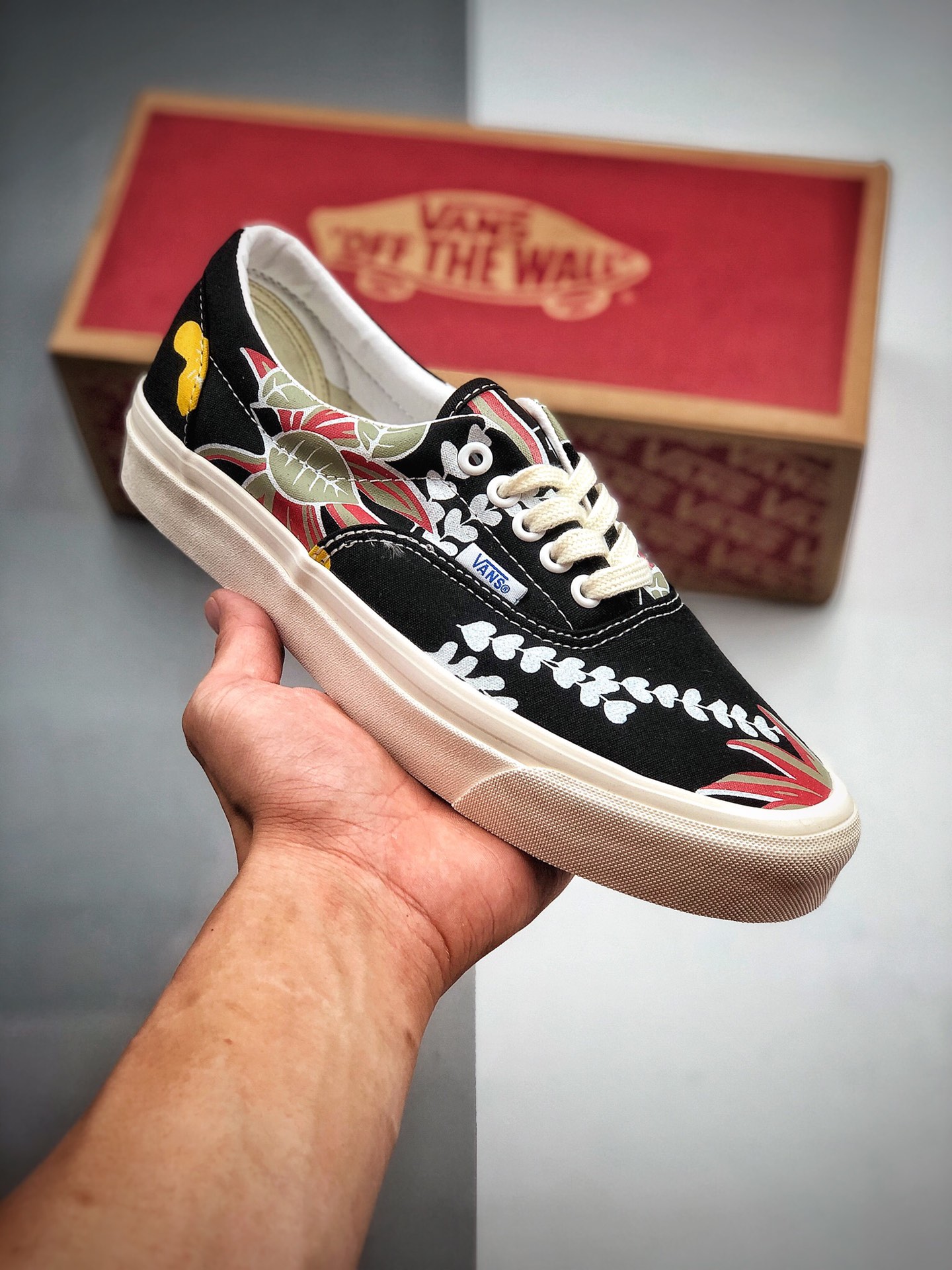 140 低帮 万斯 VANS 麦穗 花卉 印花图案 安纳海姆 ERA 95 DX男女休闲帆布滑板鞋