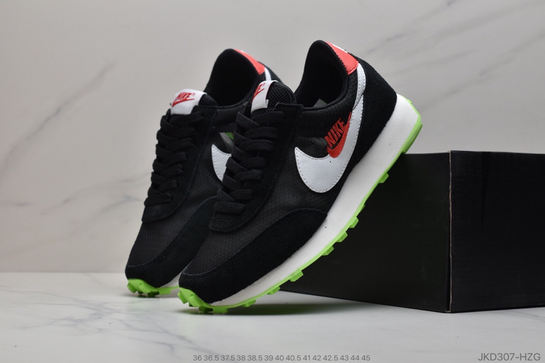 160  耐克Nike Wmns Air Daybreak 刺绣彩勾 破晓系列华夫复古休闲运动慢跑鞋 CK2351-436