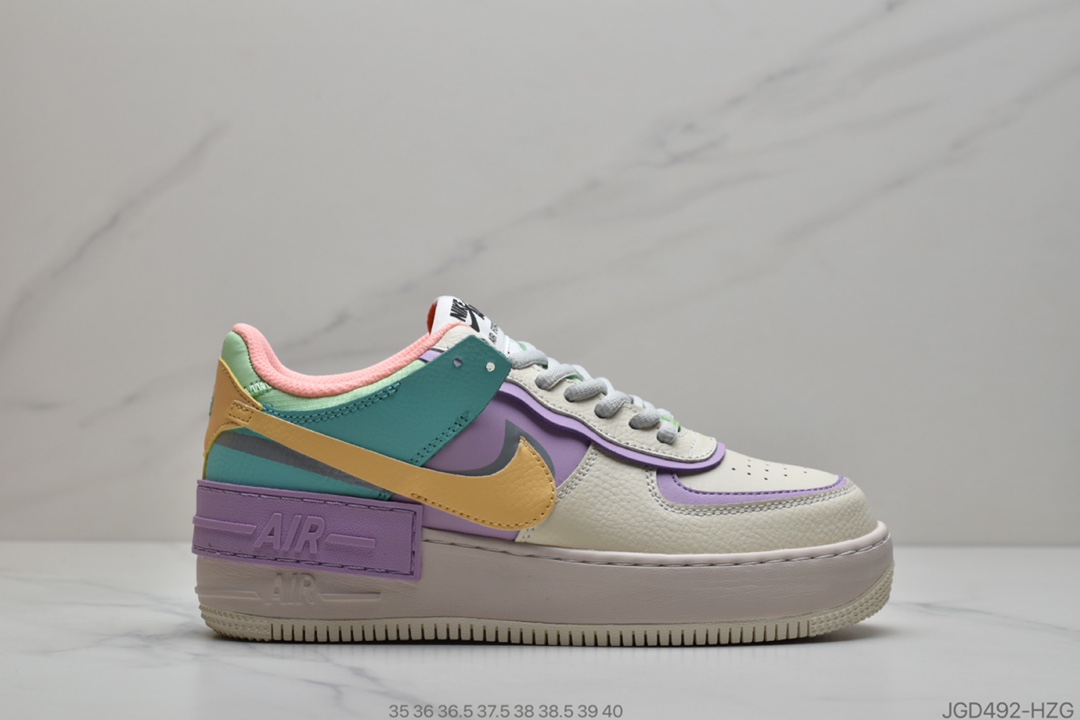 180 耐克Nike WMNS Air Force 1 Shadow”Tropical Twist”空军一号 CI0919-101