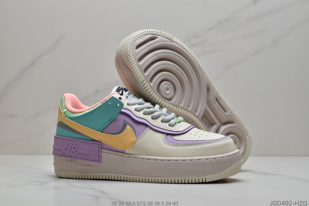 180 耐克Nike WMNS Air Force 1 Shadow”Tropical Twist”空军一号 CI0919-101