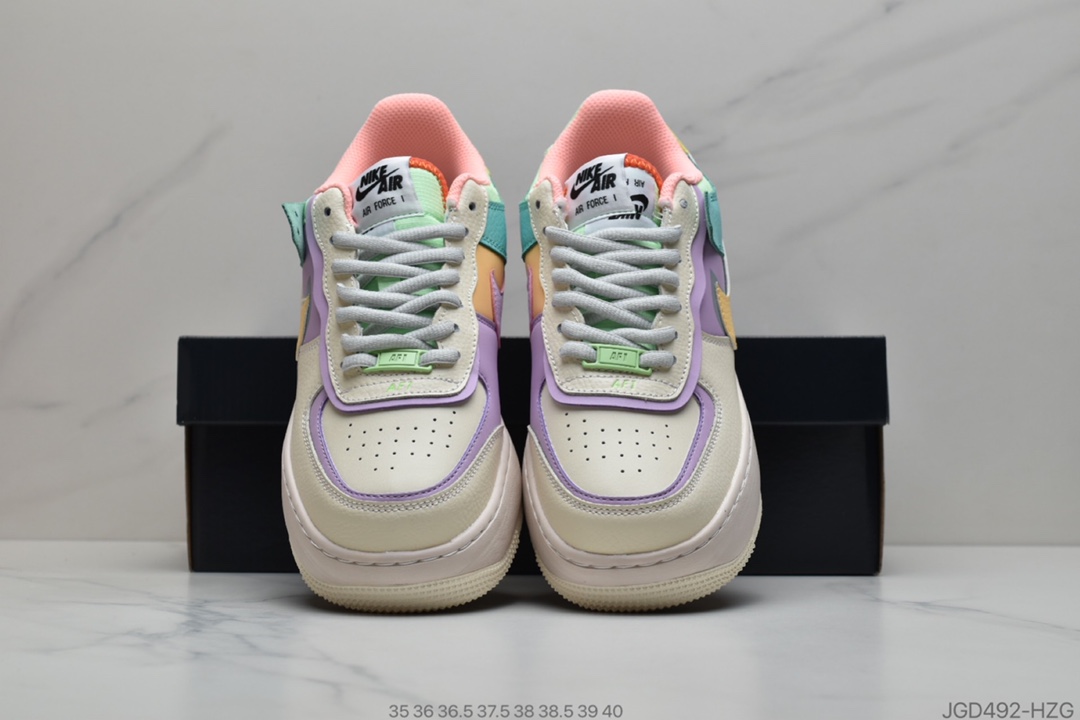 180 耐克Nike WMNS Air Force 1 Shadow”Tropical Twist”空军一号 CI0919-101