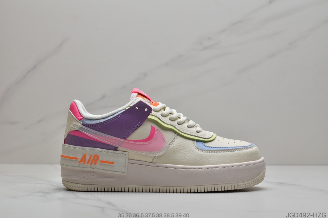 180 耐克Nike WMNS Air Force 1 Shadow”Tropical Twist”空军一号 CI0919-101