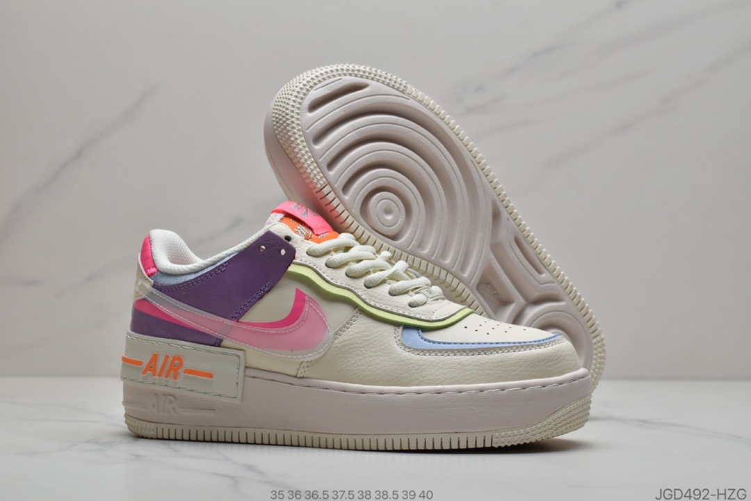 180 耐克Nike WMNS Air Force 1 Shadow”Tropical Twist”空军一号 CI0919-101