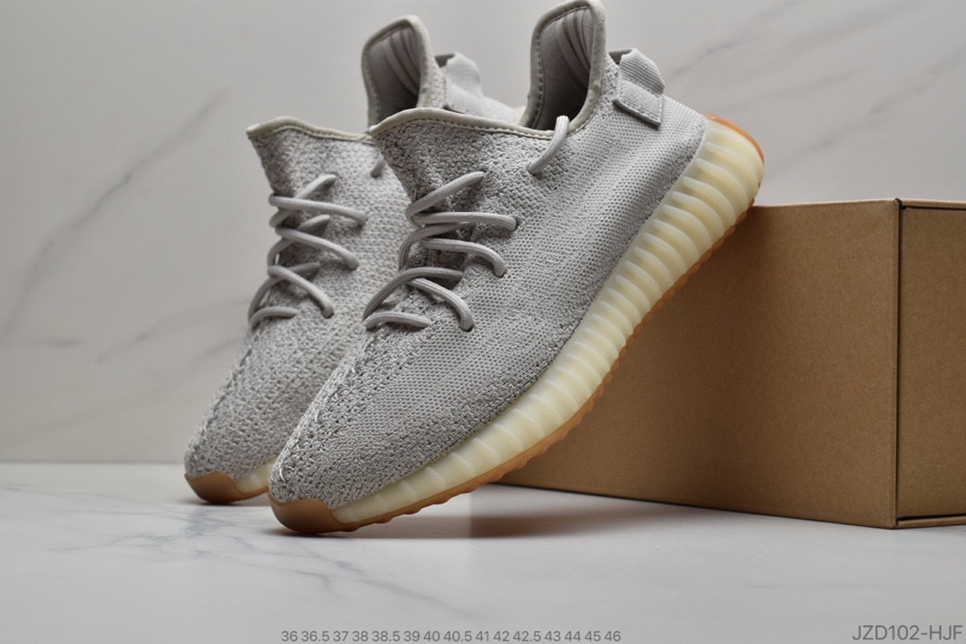 140 公司级 Adidas 椰子350 yeezy 350 V2 镂空蚕丝半透明