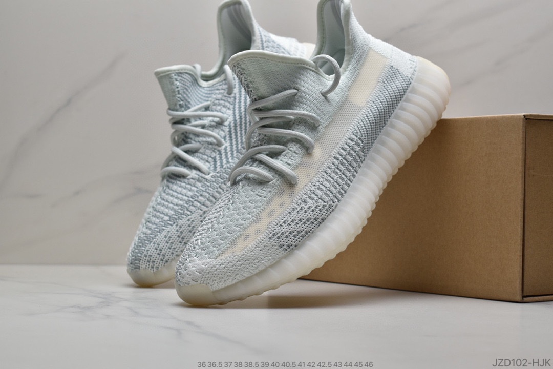 140 公司级 Adidas 椰子350 yeezy 350 V2 镂空蚕丝半透明