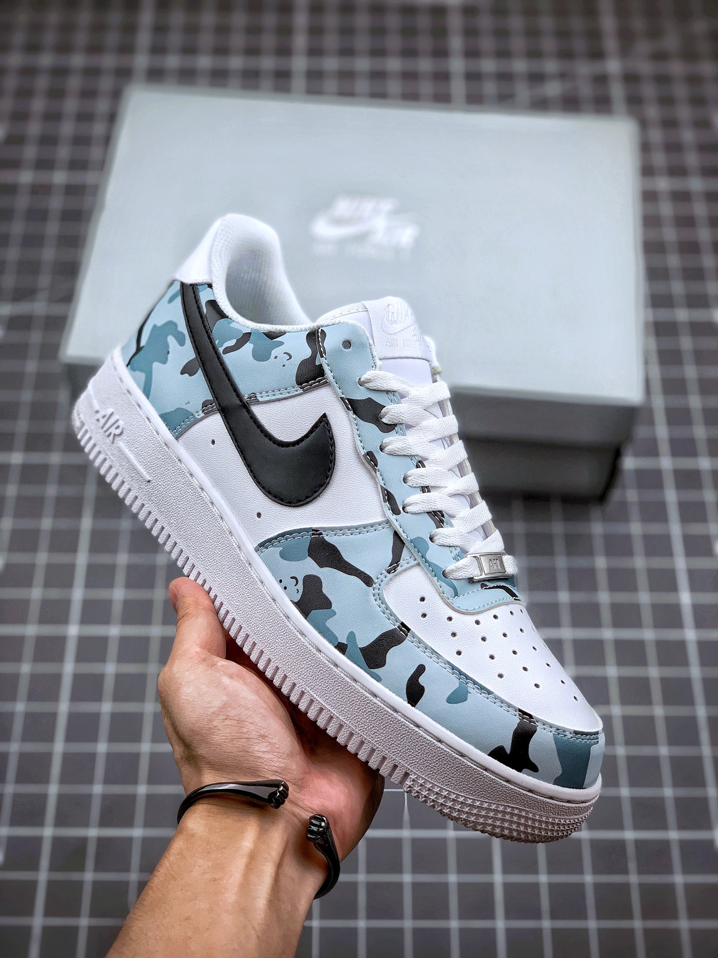 200 Nike Air Force 1 Low 天蓝白迷彩 315122-BYC