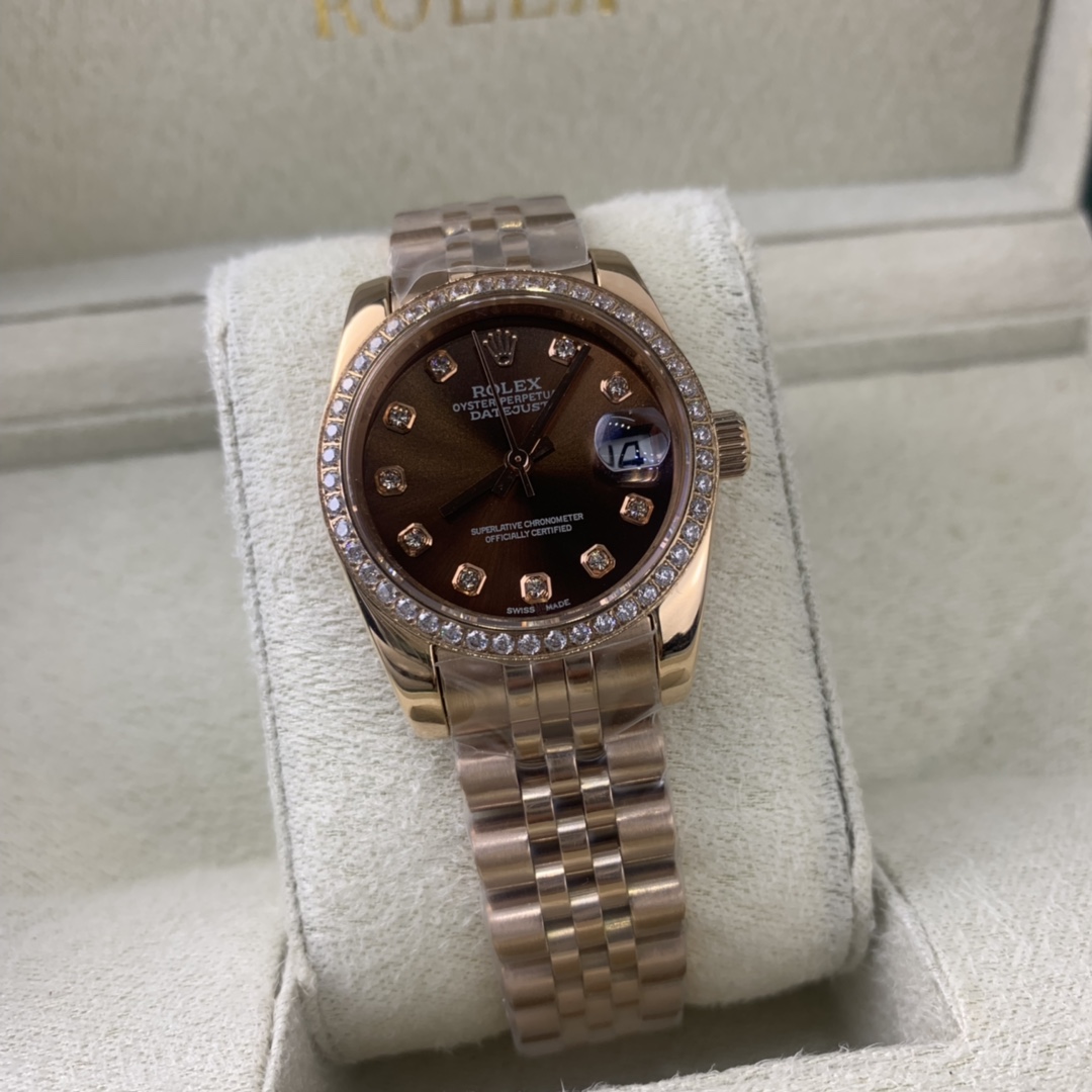 Rolex 皇家 劳力士日志系列全玫瑰金女表