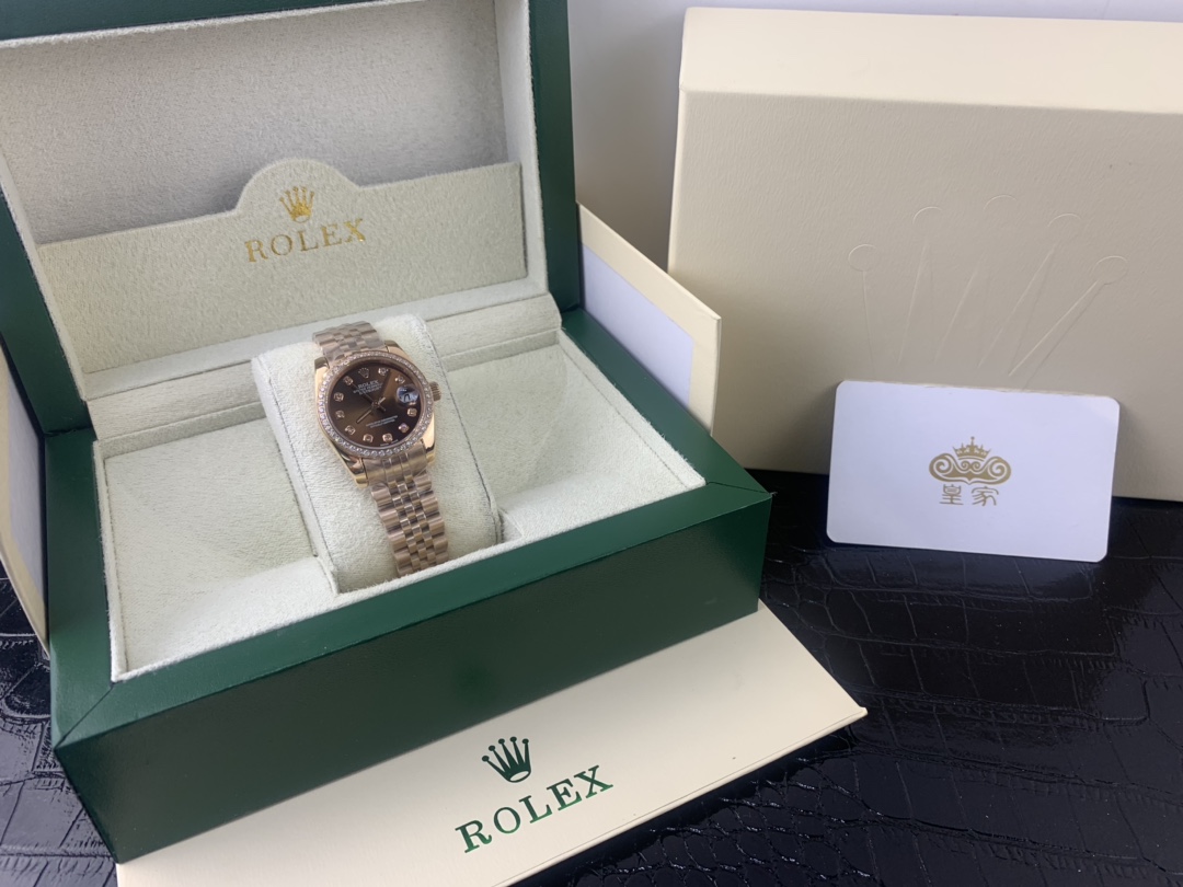 Rolex 皇家 劳力士日志系列全玫瑰金女表