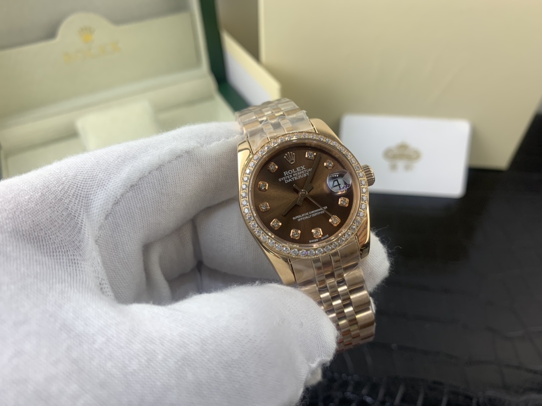 Rolex 皇家 劳力士日志系列全玫瑰金女表