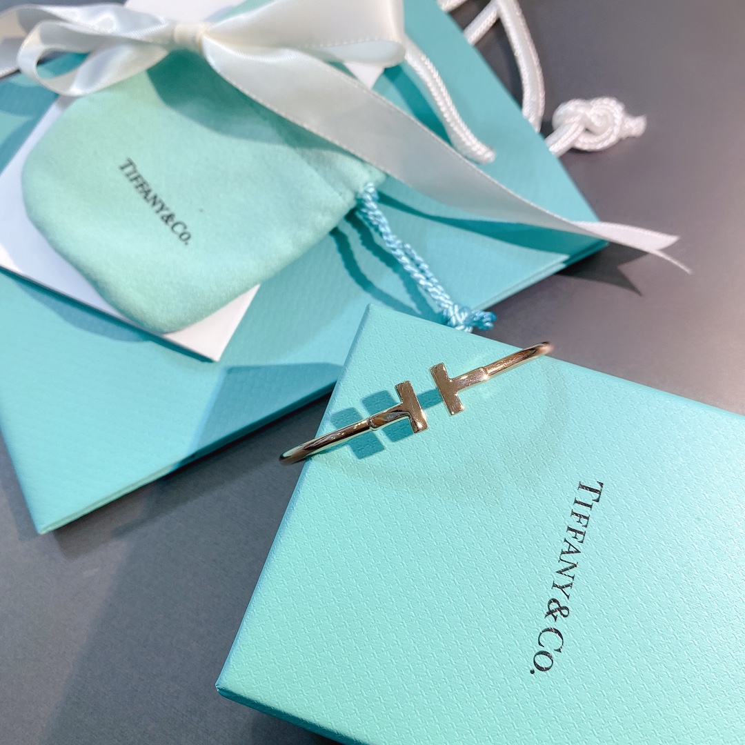 NO:102317,Tijia Classic Double T Series Bracelet (Platinum/Rose Gold/K Yellow), Tiffany Bracelet, tiffany, bracelet19860909蒂家 经典款双T系列 手镯（白金/玫金/k黄）,蒂芙尼手镯,tiffany,bracelet,Jewelry