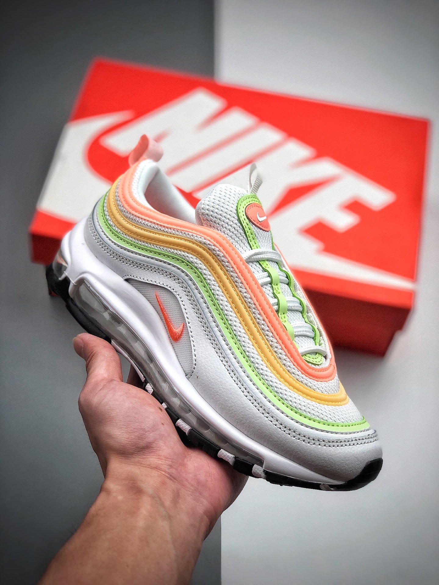 250 新配色公司级 耐克Nike Air Max 97气垫跑步鞋 货号：CZ6087-100