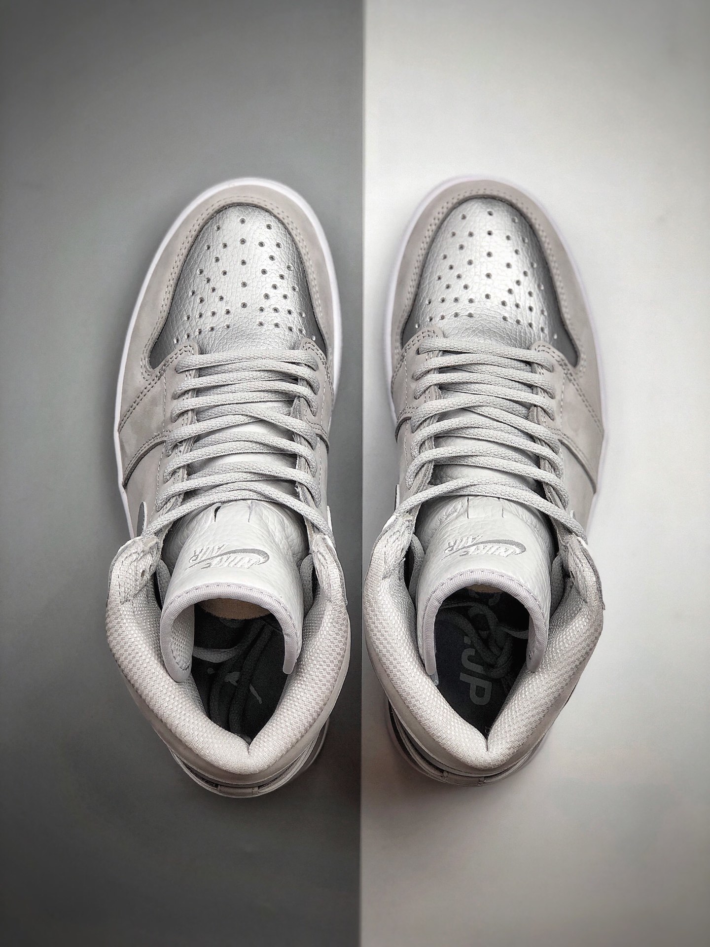590  全网最高版本  Air Jordan 1 High OG AJ1“灰银日本东京” 灰银麂皮 DC1788-029