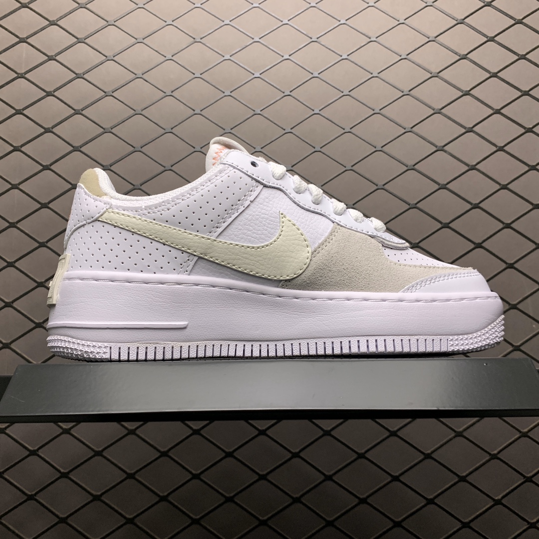 200 Nike Air Force 1 Shadow 解构系列空军一号低帮运动休闲板鞋 CZ8107-100