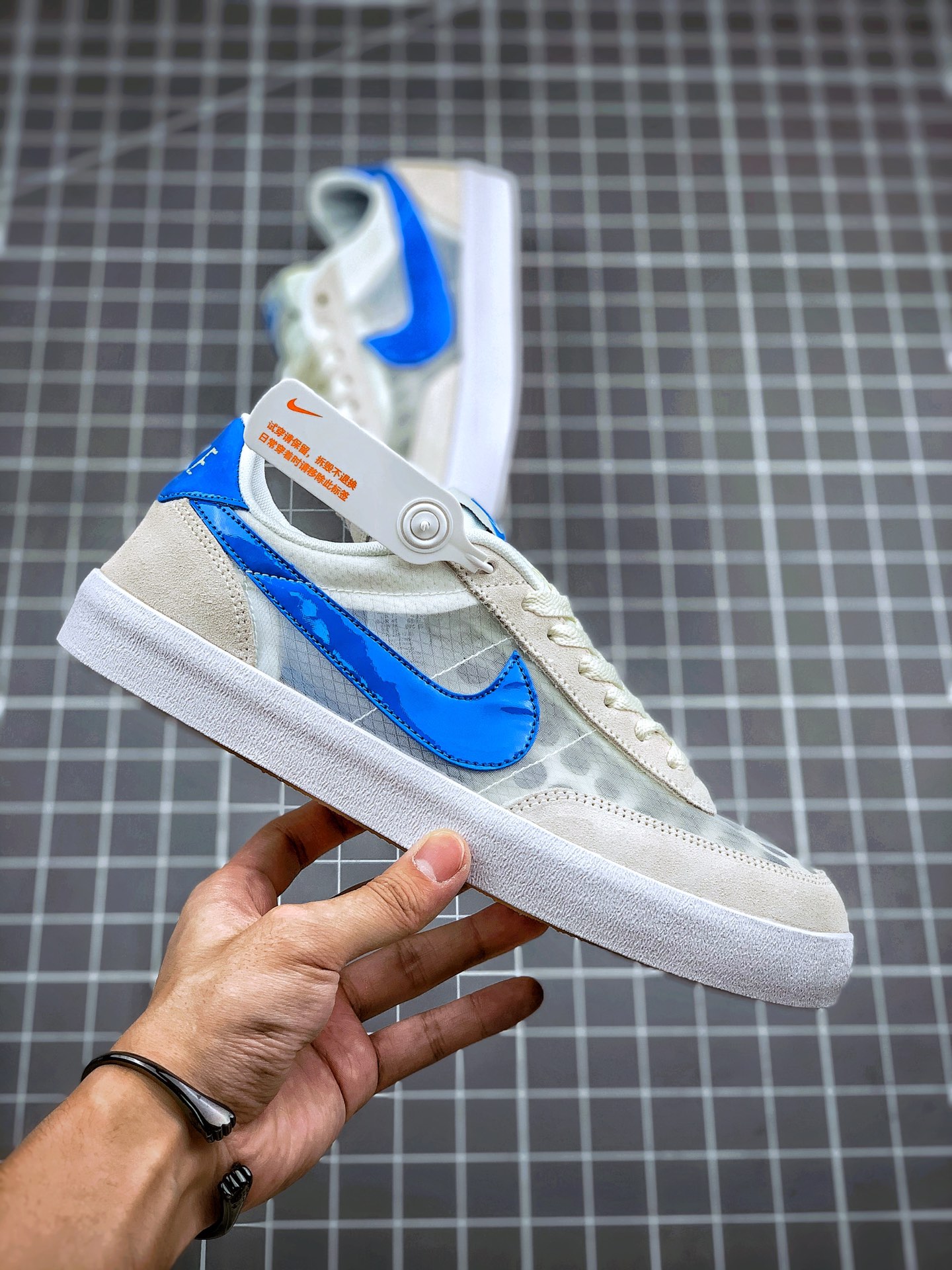 180 J.Crew x Nike Killshot 2 Leather”Sail Deep”致命射击二代系列美式经典复古休闲运动板鞋 432997-024