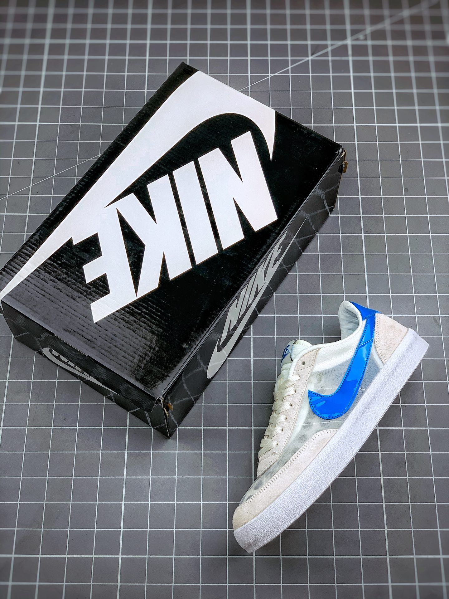 180 J.Crew x Nike Killshot 2 Leather”Sail Deep”致命射击二代系列美式经典复古休闲运动板鞋 432997-024