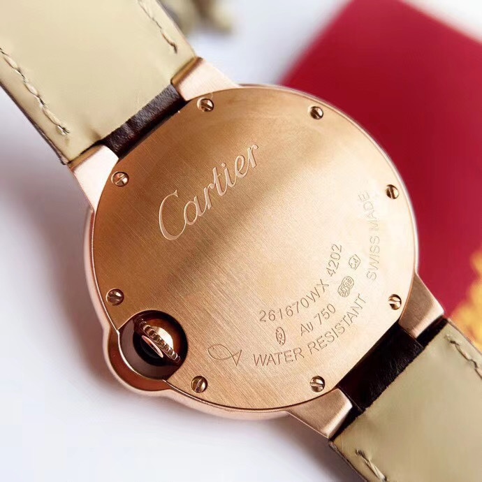 Cartier 石英表系列 蓝气球 33mm男女款 尺寸33MM 市面上独家 双卜形蓝宝石水晶玻璃
