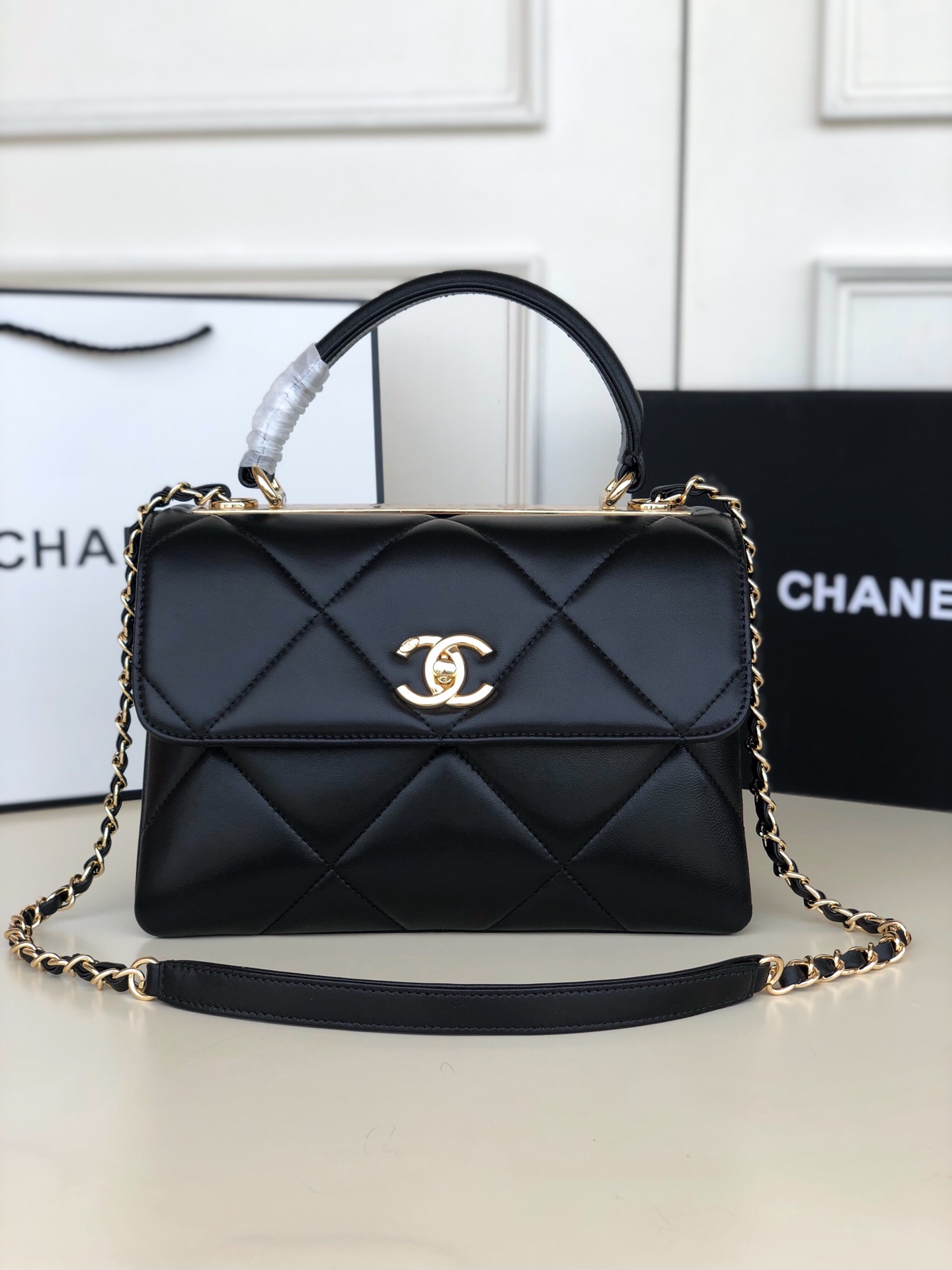 Chanel92236原单质量经典之作华丽与气质的前沿是你意想不到的尊贵皮种:原单进口小羊皮里配原版布五