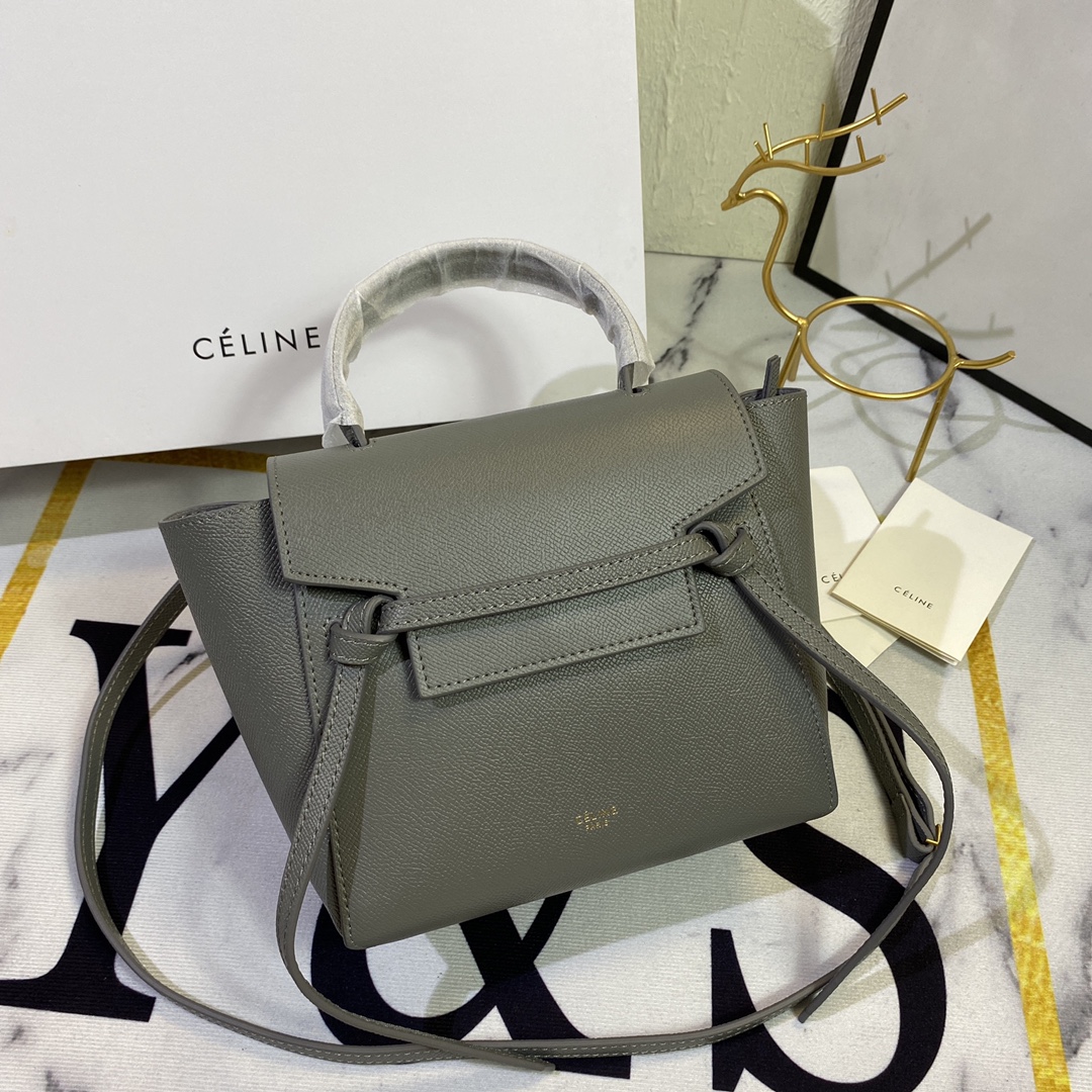 460【原单品质】Celine belt pico～小号鲶鱼包 颗粒牛皮皮革手袋