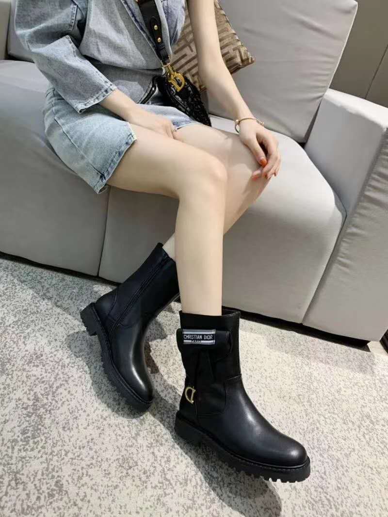 DOR.迪奥8寸长靴Crusie“J