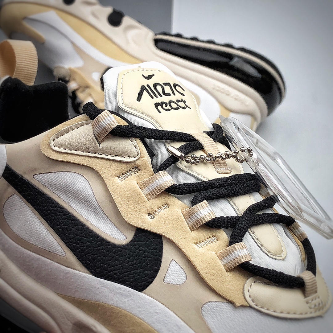 180  耐克 Nike React Air Max 270 React 高桥盾网纱系列CZ9541-100