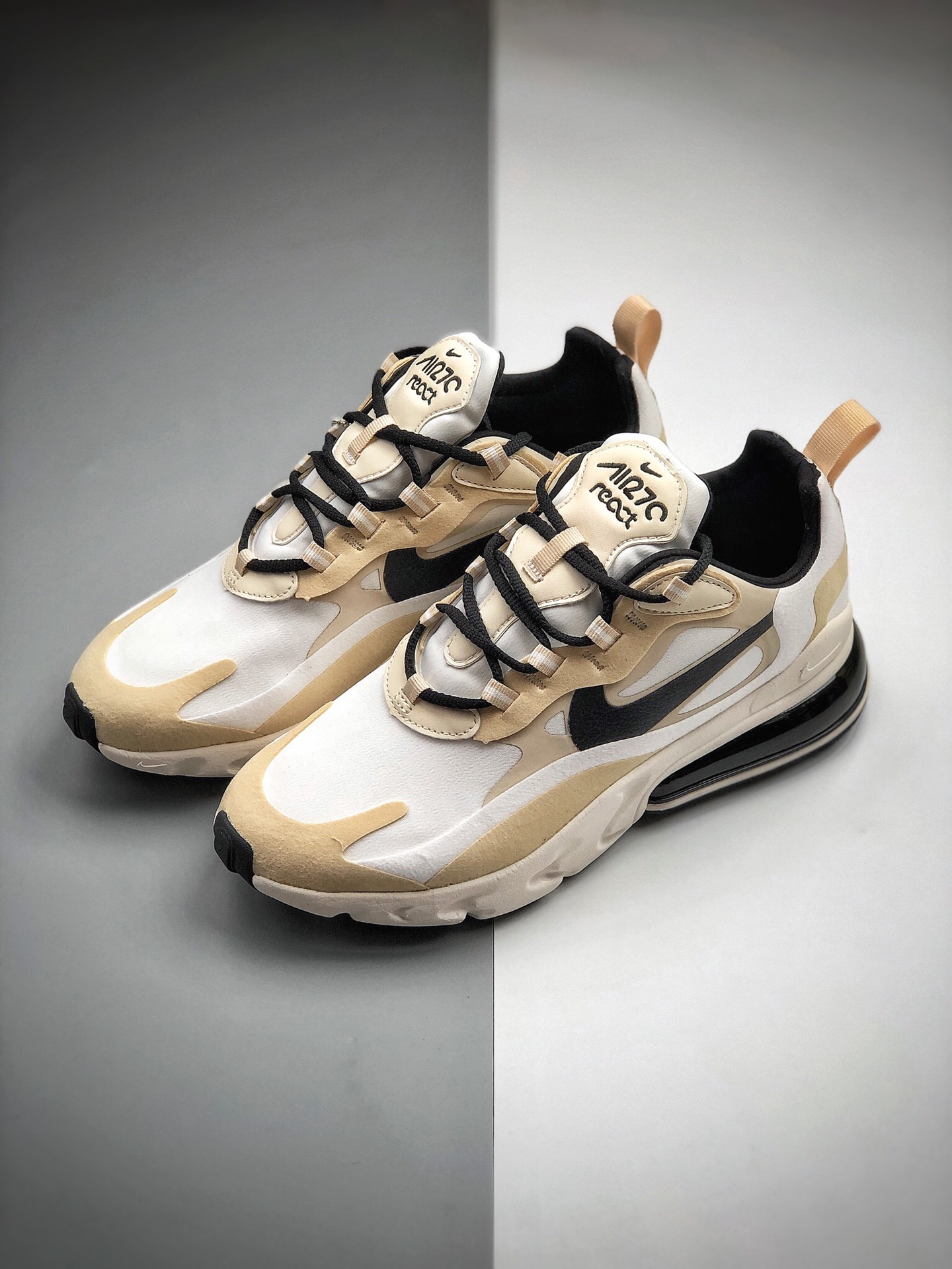 180  耐克 Nike React Air Max 270 React 高桥盾网纱系列CZ9541-100