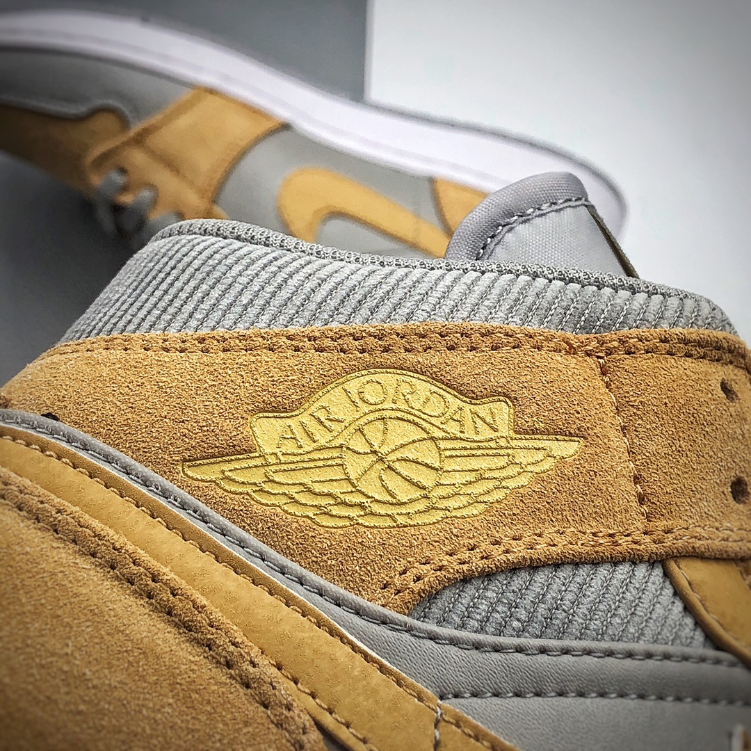 250 Air Jordan 1 Mid“棕灰”AJ1乔1中邦休闲板鞋 DA4666-001