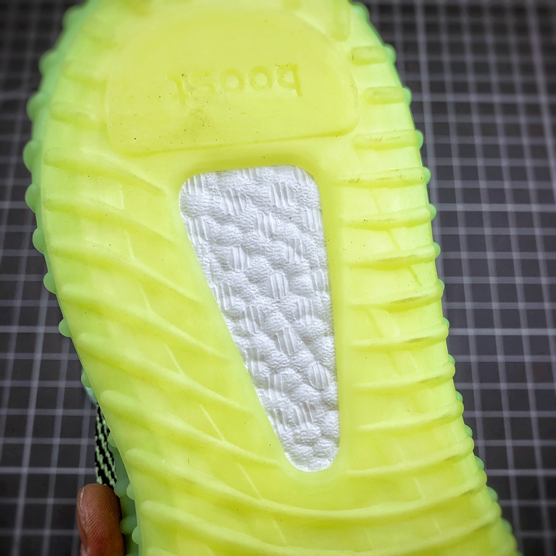 200 AD Yeezy 350 Boost V2 黑绿 外贸客户指定订单