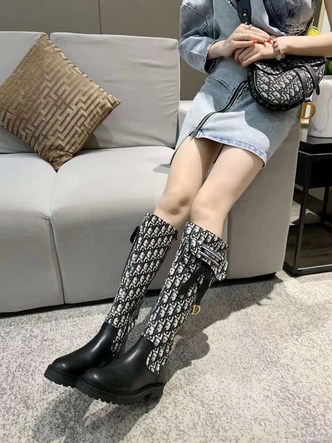 DOR.迪奥16寸长靴Crusie“