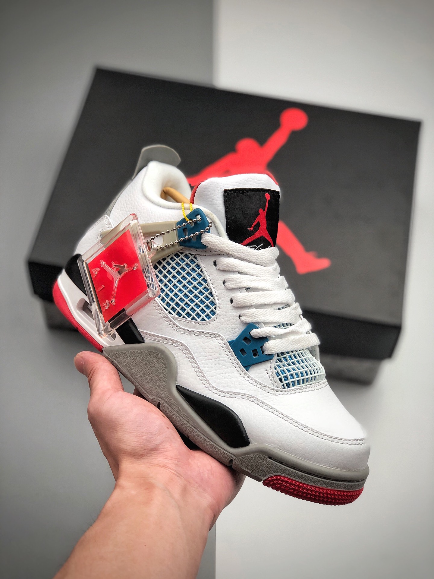 200 公司级 乔丹AJ4 红蓝鸳鸯 Air Jordan 4  what the AJ4  CI1184-146