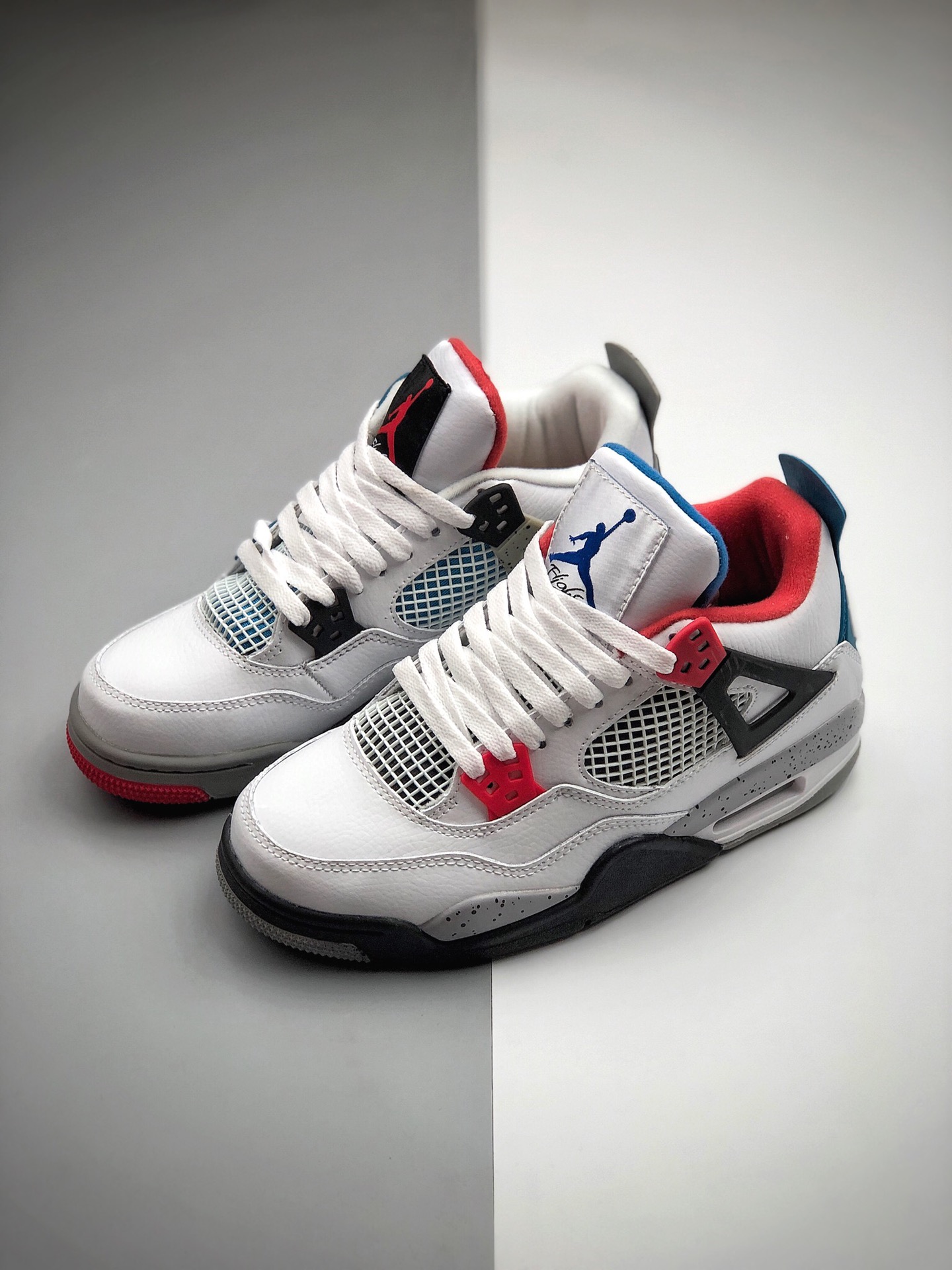 200 公司级 乔丹AJ4 红蓝鸳鸯 Air Jordan 4  what the AJ4  CI1184-146