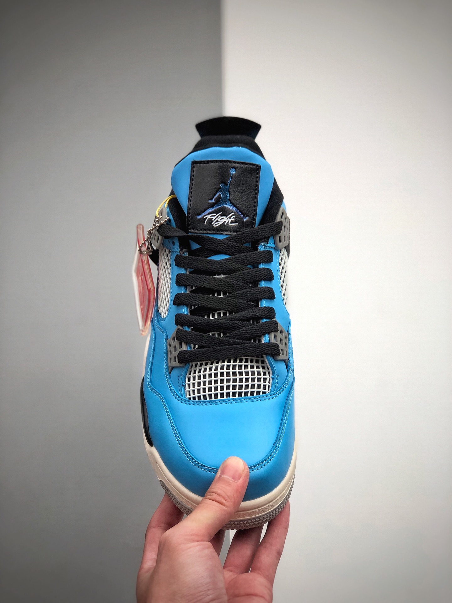 200 Air Jordan AJ4 Retro “Motorsport”黑白蓝  货号：308497-118