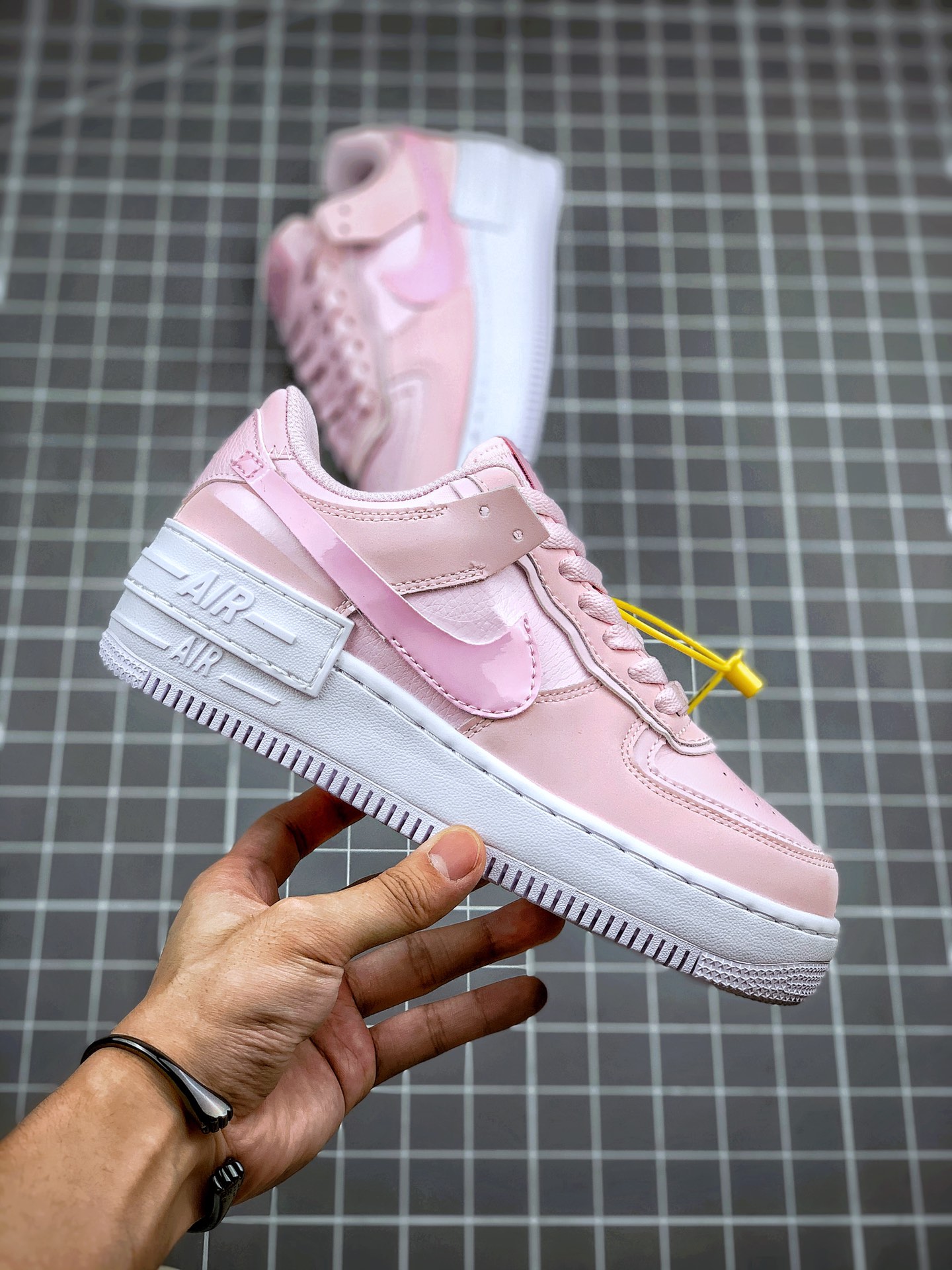 180 Air Force 1 Shadow 白粉 轻量增高低帮百搭板鞋”拼接马卡龙” CV3020-600
