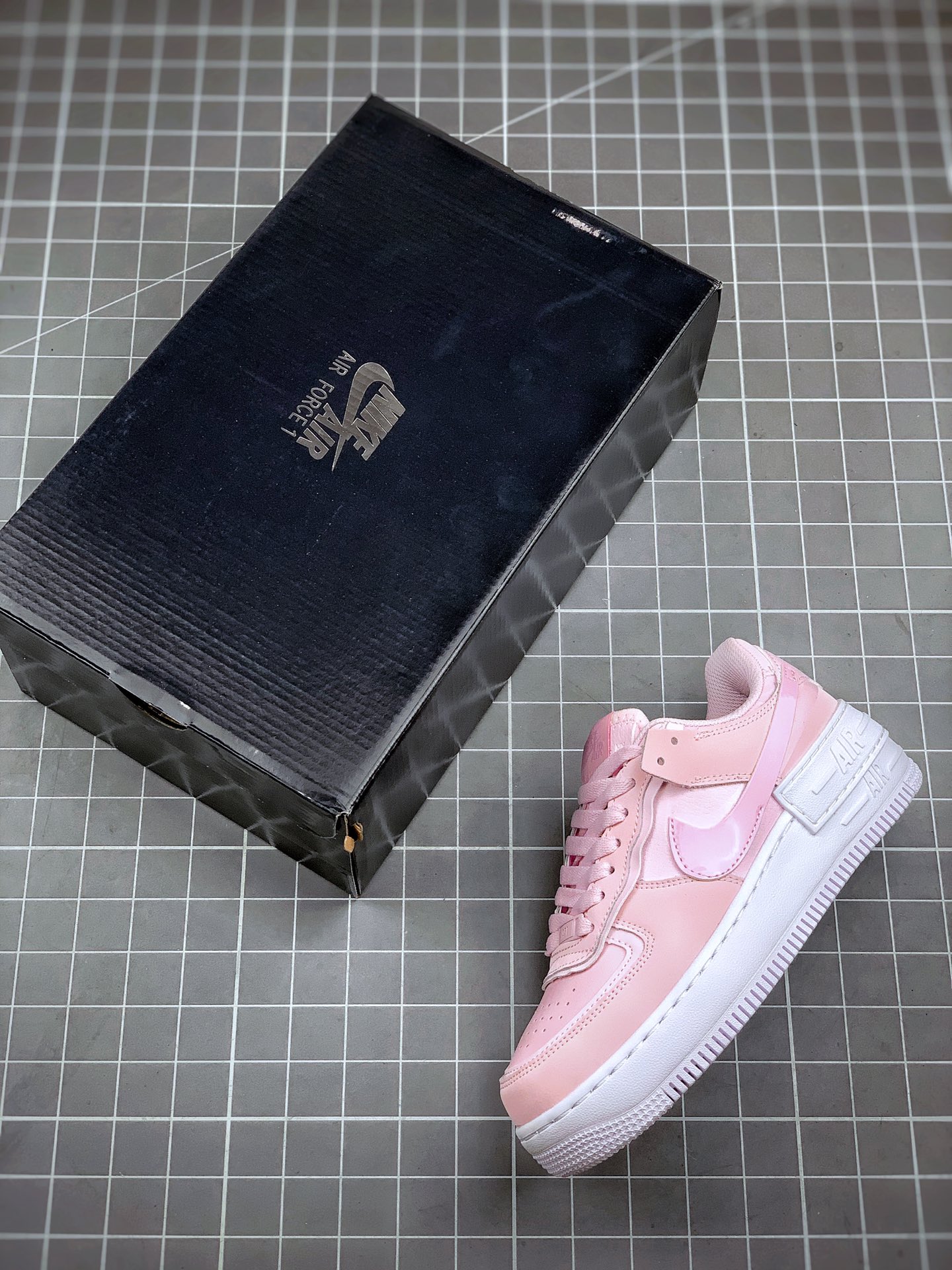 180 Air Force 1 Shadow 白粉 轻量增高低帮百搭板鞋”拼接马卡龙” CV3020-600