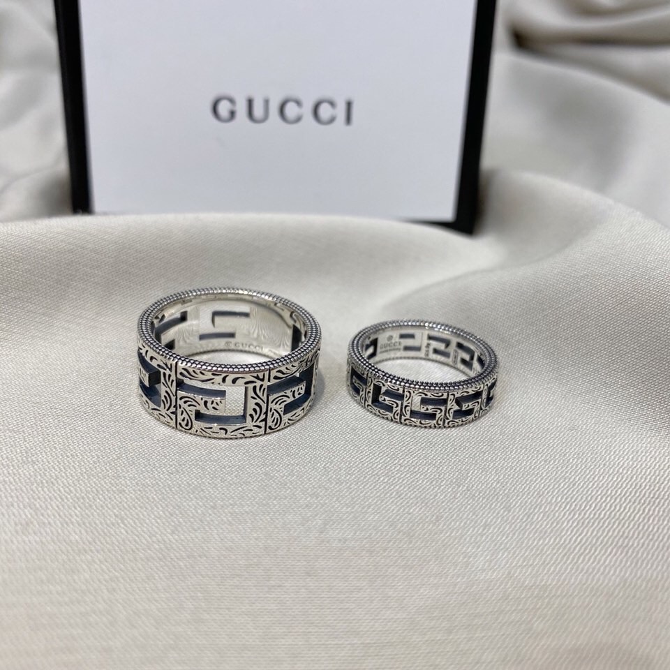 Gucci Biżuteria Pierścionek Unisex 925 Srebrne