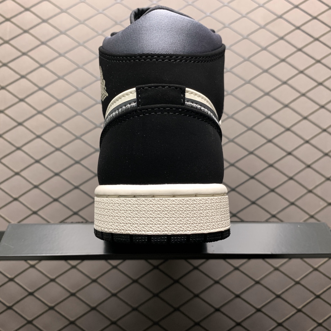 390 纯原版本 Air Jordan 1 MID AJ1乔1中帮文化篮球鞋 852542-011 丝绸伯爵