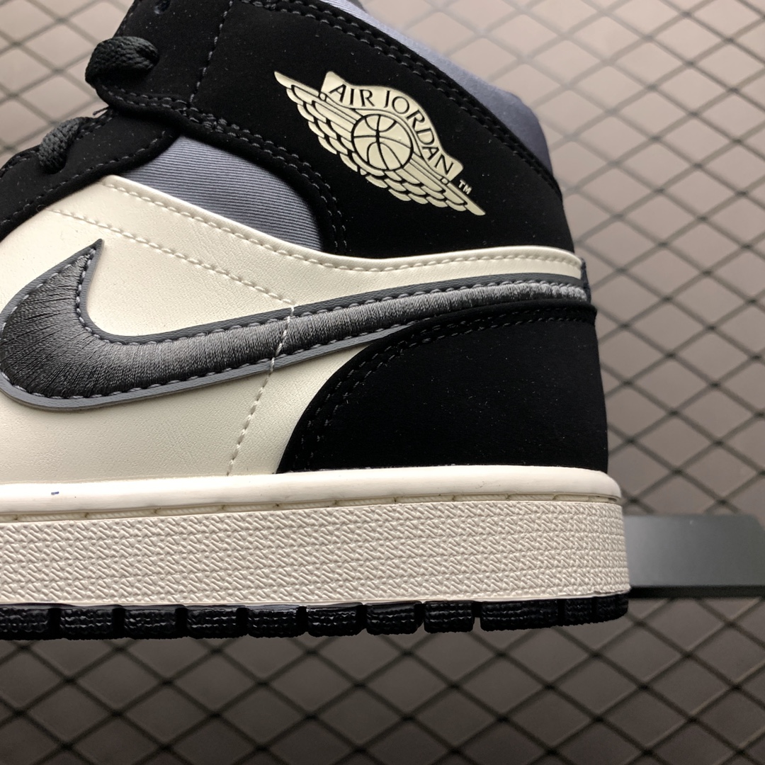 390 纯原版本 Air Jordan 1 MID AJ1乔1中帮文化篮球鞋 852542-011 丝绸伯爵