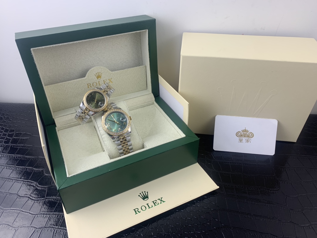Rolex 皇家 劳力士日志系列女表36尺寸和31尺寸绿盘腕表