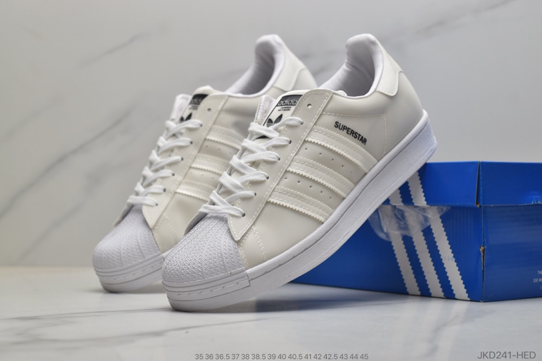 160  Adidas Superstar 炫彩贝壳头 百搭休闲运动板鞋FX7781