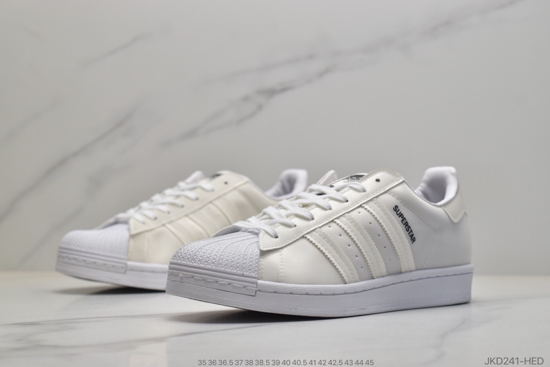 160  Adidas Superstar 炫彩贝壳头 百搭休闲运动板鞋FX7781