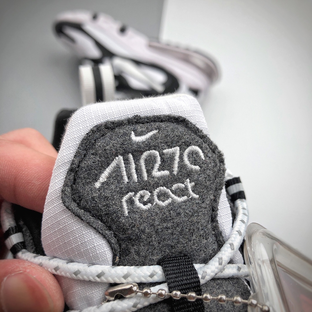 180 耐克Nike Wmns Air Max 270 React ”White/Light Blue”270瑞亚慢跑鞋CQ4805-101