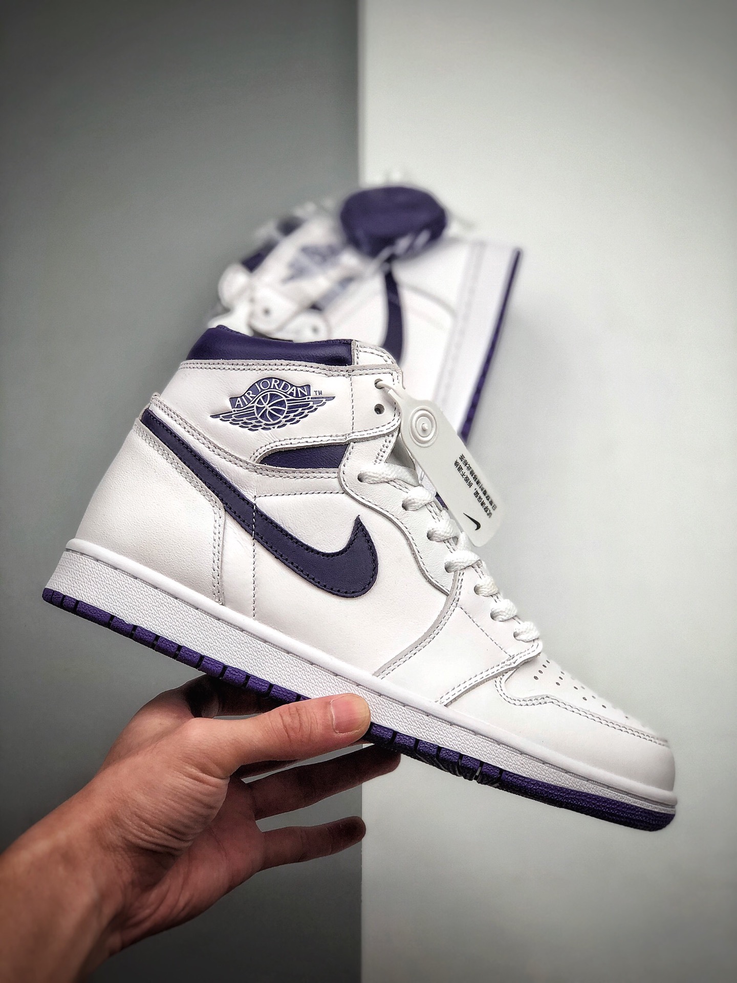 310 Air Jordan 1 Retro High OG AJ1纯原 白紫 555088-115