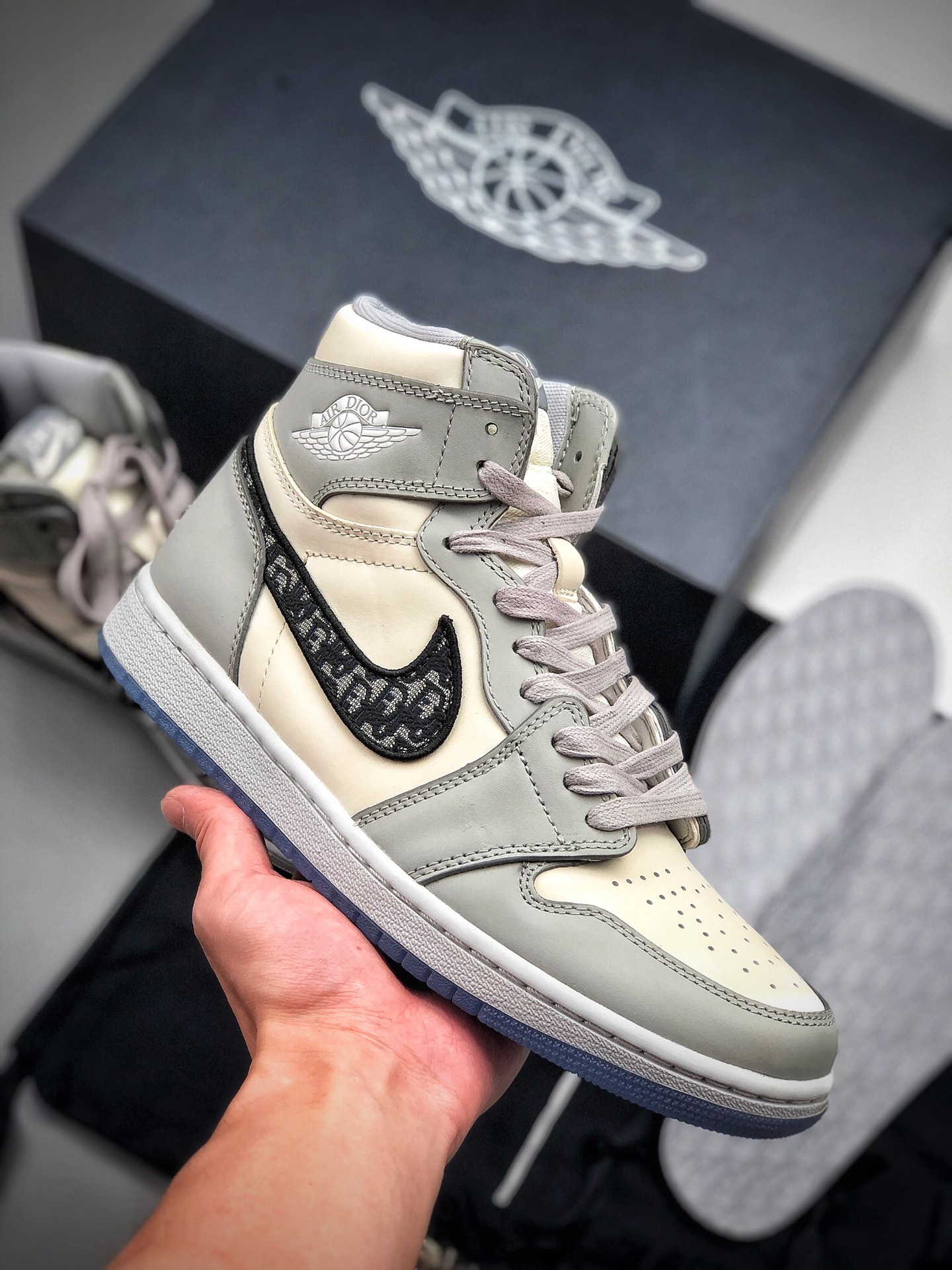 460 耐克 Dior x Air Jordan 1 HI OG “迪奥联名”AJ1高帮休闲篮球鞋