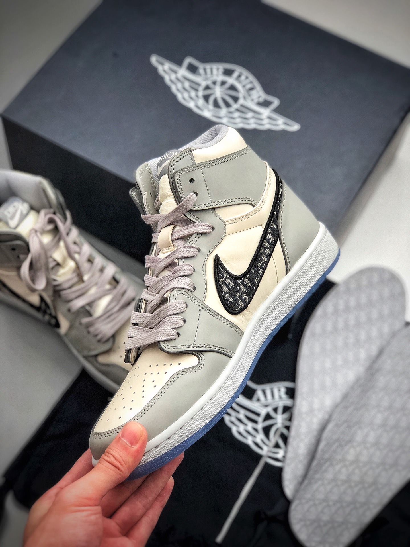 460 耐克 Dior x Air Jordan 1 HI OG “迪奥联名”AJ1高帮休闲篮球鞋