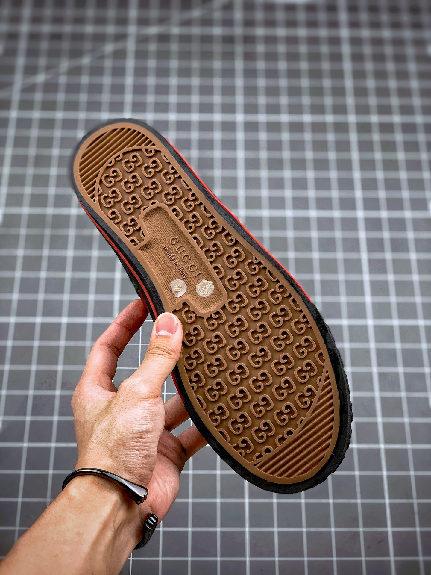 330   海淘商家混卖版  渠道原装订单 GUCCI Tennis 1977 Print Sneaker 帆布印花复古休闲运动板鞋