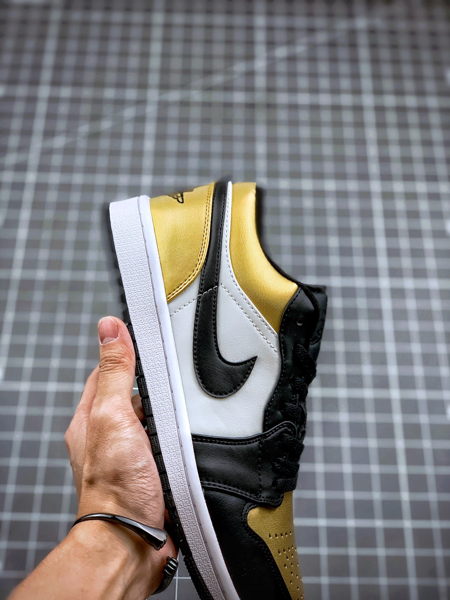 200  Air Jordan 1 Low 黑金脚趾 AJ1乔1低帮休闲板鞋 同步官方配色  CQ9447-700