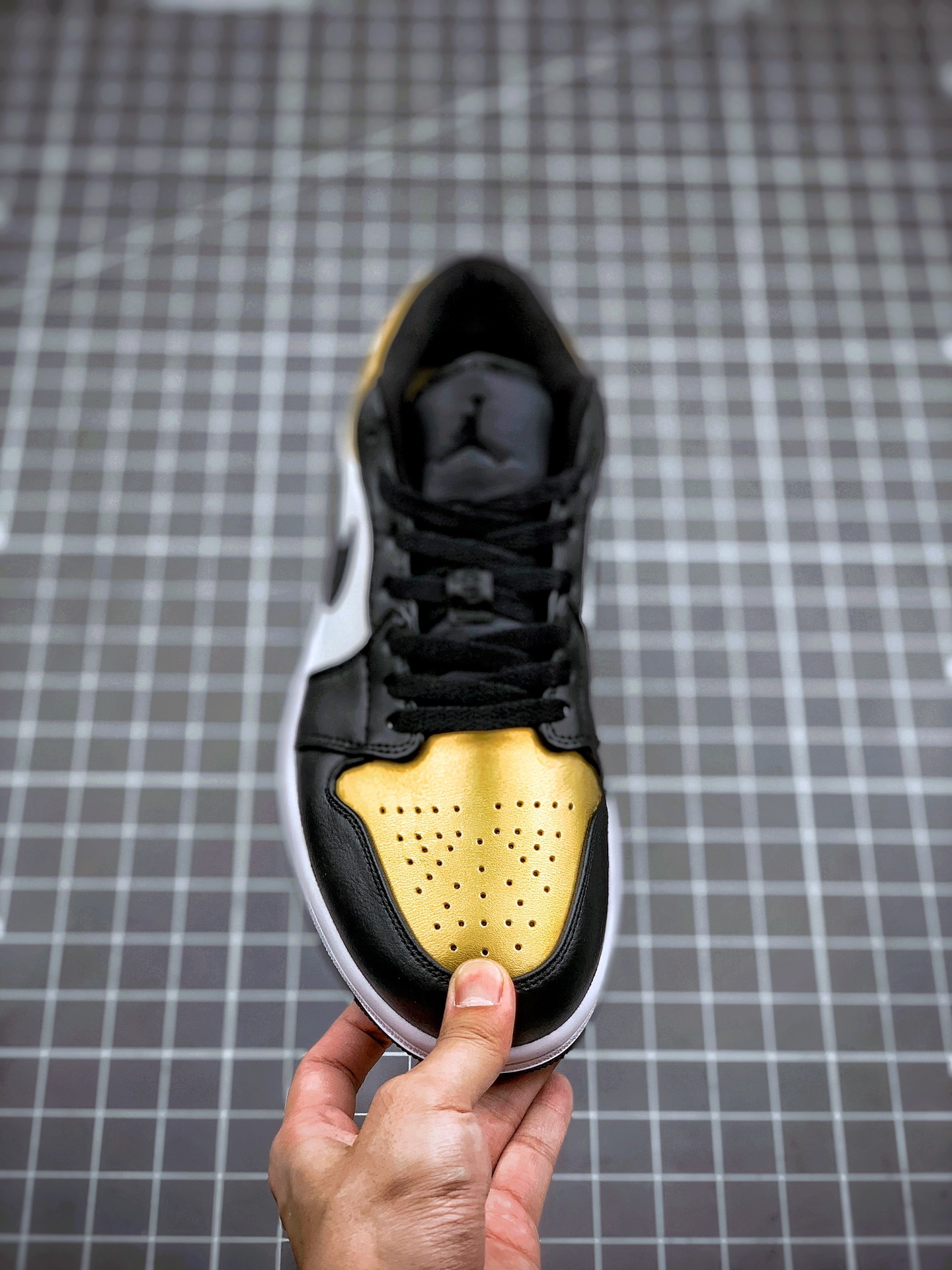 200  Air Jordan 1 Low 黑金脚趾 AJ1乔1低帮休闲板鞋 同步官方配色  CQ9447-700