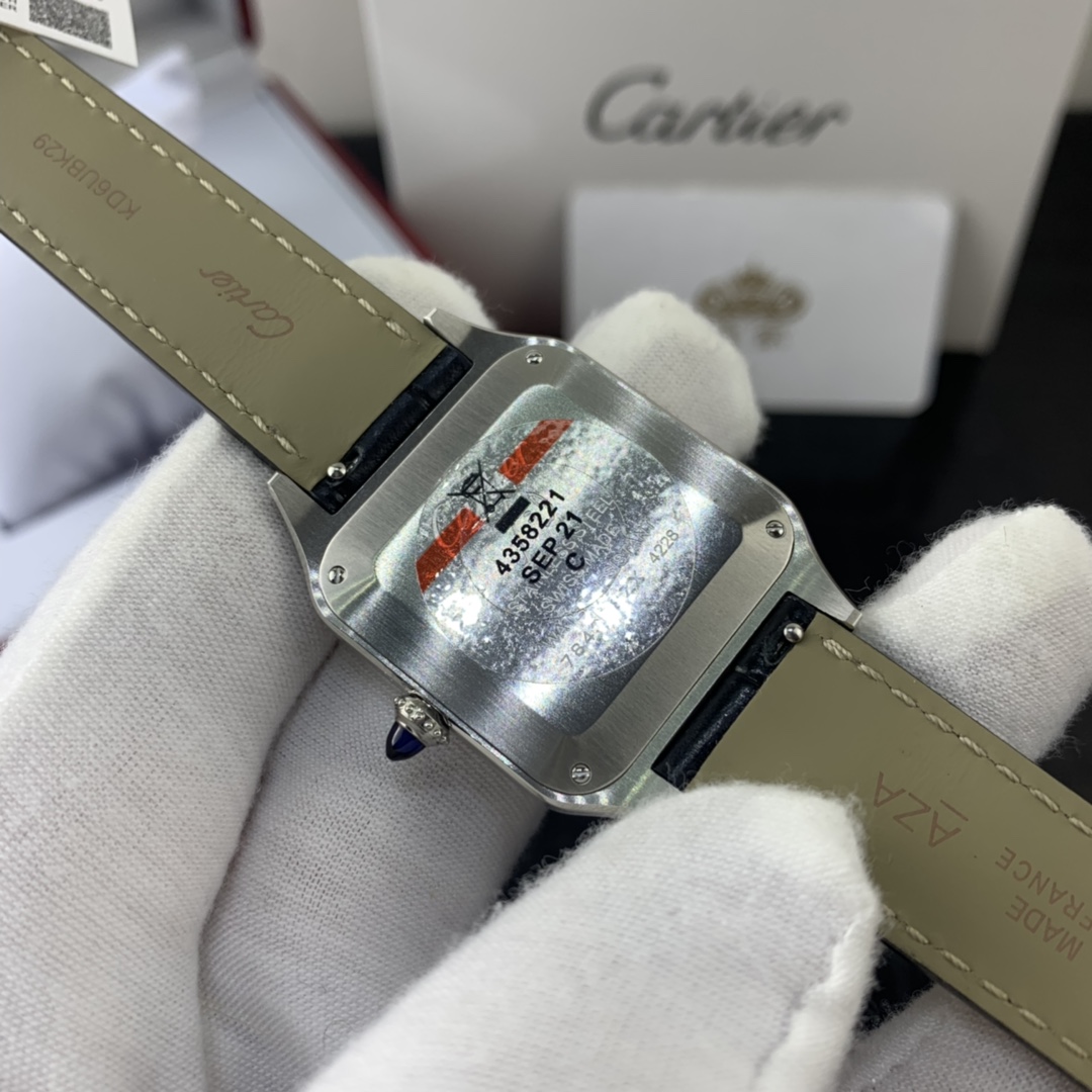 Cartier 皇家 卡地亚山度士系列半金半钢女表