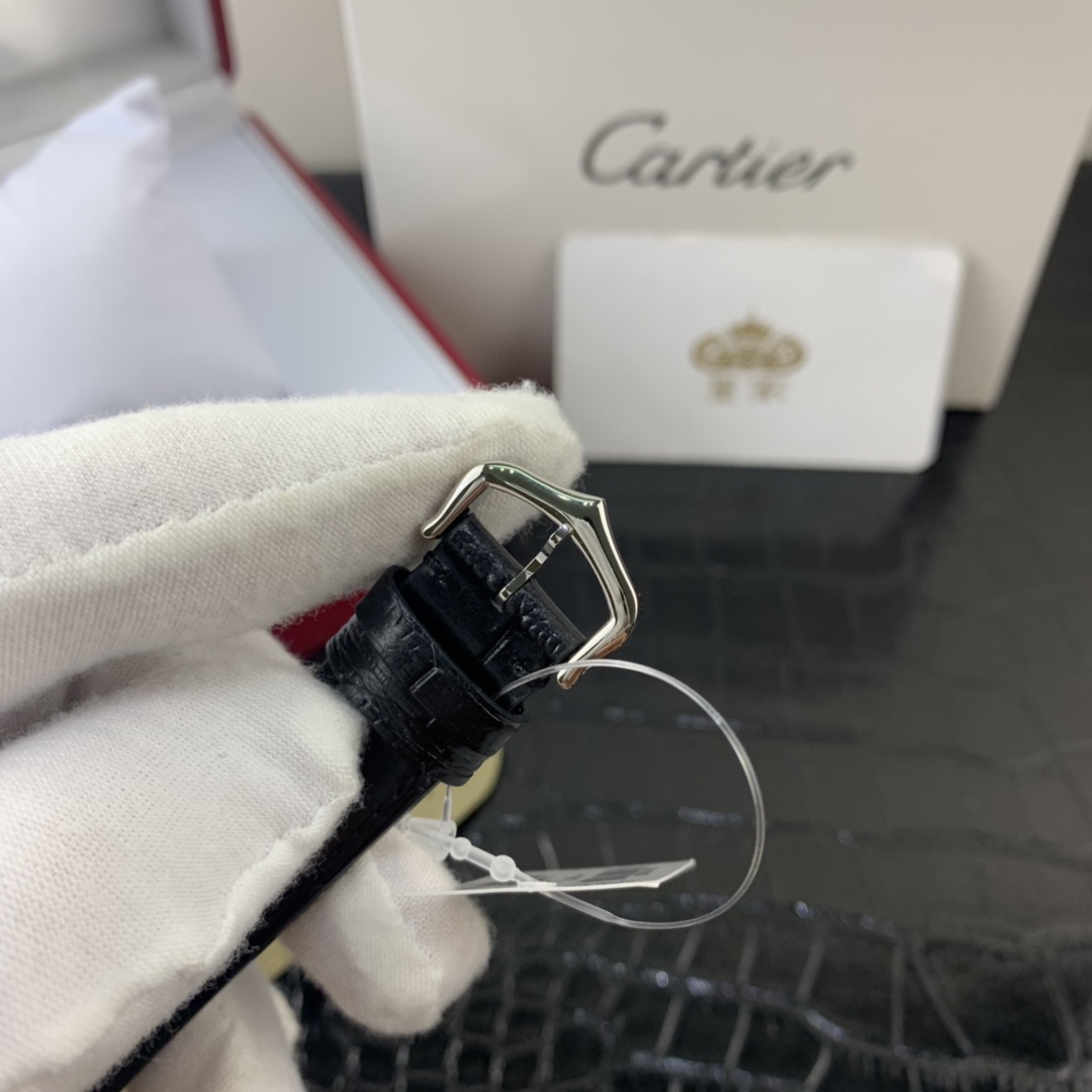 Cartier 皇家 卡地亚山度士系列半金半钢女表