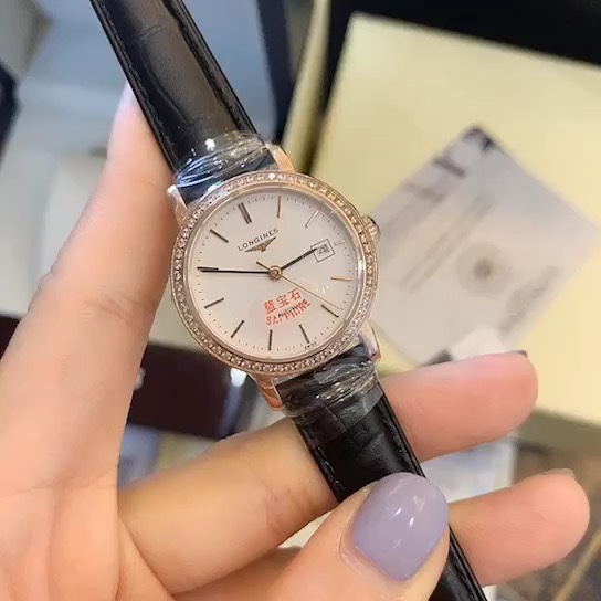 [LONGINES Watches]Super A calfskin one-to-one, the same model L4.309.5.88.7 El
